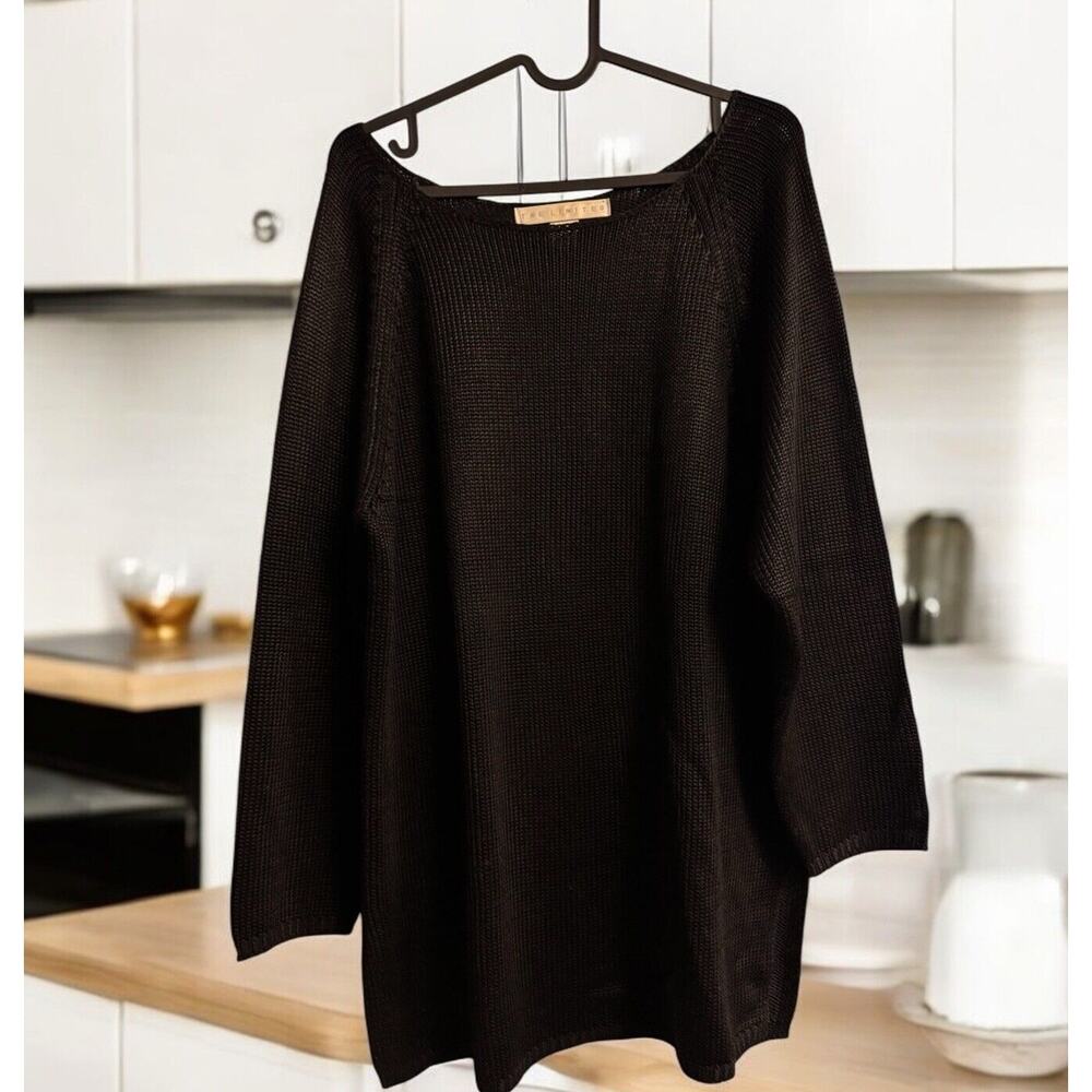 Vtg THE LIMITED black long sleeve pullover tunic sweater Women’s Size M Medium